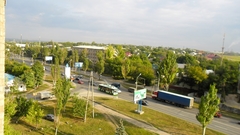Вид с балкона дядькиной квартиры на Луганск